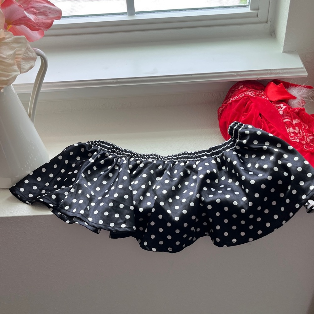 Polka Dot Lingerie skirt